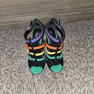 Alba Multicolor Strappy Platform Sandals